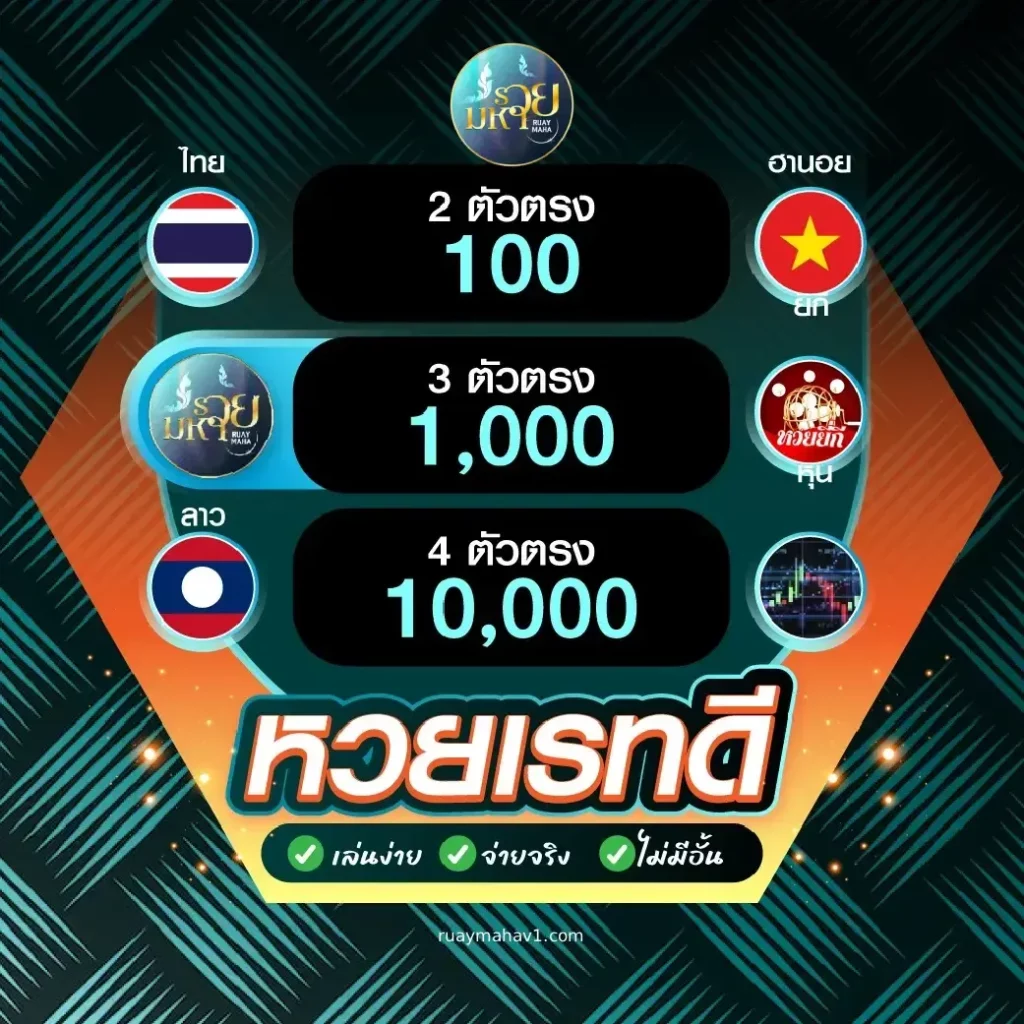 หวยครบทุกประเภท จ่ายเต็มทุกโพย