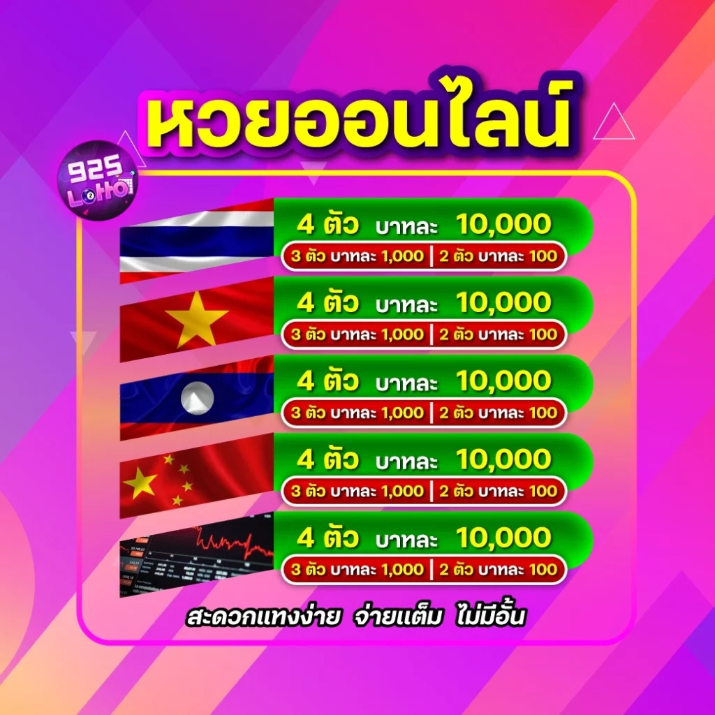 หวยครบทุกประเภทในเว็บเดียว